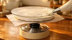 回転台がなくても大丈夫、家にある3つで作る即席ケーキ回転台の作り方